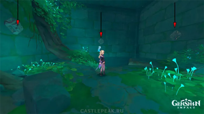 Механизм активации затопленного подземелья - Воздействие Геншина