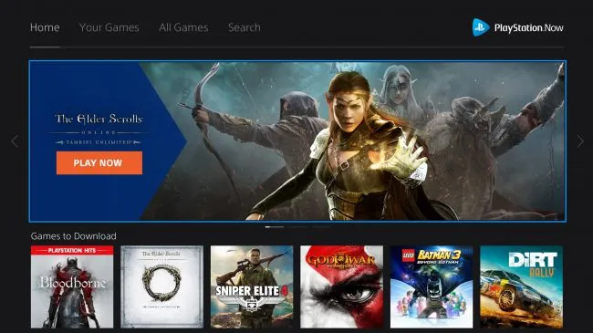 Игры в PlayStation Now