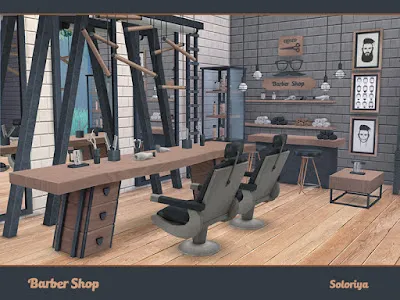 Парикмахерская и салон красоты - набор мебели и декора для The Sims 4 со ссылками на скачивание