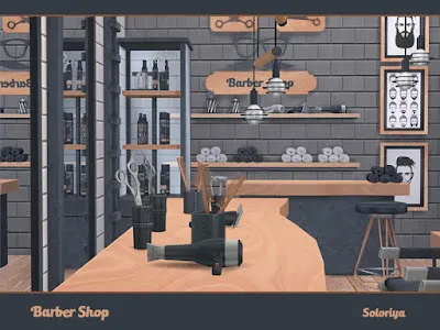 Парикмахерская и салон красоты - набор мебели и декора для The Sims 4 со ссылками на скачивание