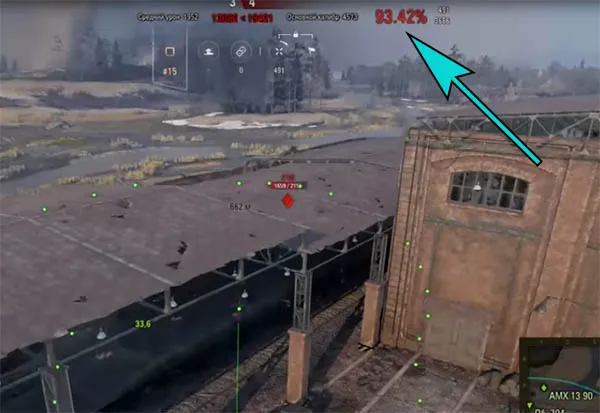 Процент до следующей отметки